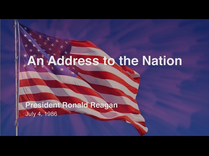 AN ADDRESS TO THE NATION - RONALD REAGAN